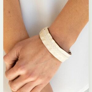 Elegant Cream Braided Bracelet